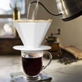 thumbnail image 2 of de goteo degree de cerámica de goteo reutilizable de Blanco grande Gloria Gotero de café, 2 of 9