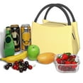 thumbnail image 3 of Fotbe Yellow Gingham Bolsa Térmica Portátil con Estampado, Bolsa de Entrega de Alimentos Aislada, Bolsa Reutilizable de Gran Capacidad para Comidas y Supermercado, 3 of 6