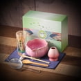 thumbnail image 6 of TAUFIKT Matcha Whisk Set, Ceramic Matcha Set 8 Pcs, Matcha Kit Set Includes Matcha Bowl, Matcha Whisk and Holder, Bamboo Scoop and Rest, Sifter and Tea Towel, Ideal Gift for Family/Friend (Pink), 6 of 10