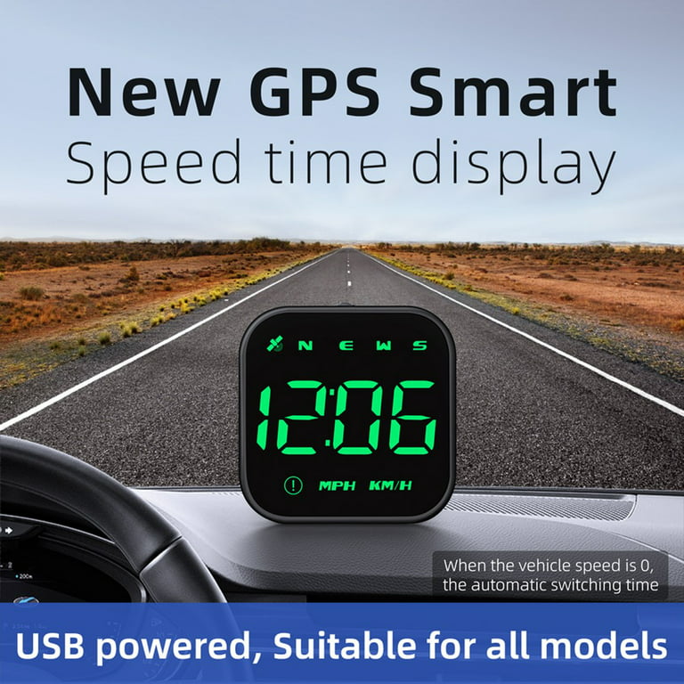 GPS Car HUD Head up Display Digital Speedometer Windshield Speed