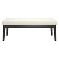 thumbnail image 3 of WHI 401-595CM 48 x 16.50 x 17.50 in. Pebble Bench in Cream & Black, 3 of 8