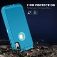 thumbnail image 7 of Entronix Heavy Duty Case Designed for iPhone XR Shockproof Dustproof Triple Layer Rugged Case, Teal, 7 of 7