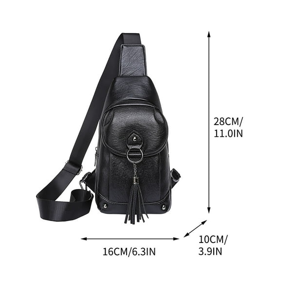 Bolso bandolera de cuero para mujer,bolso de un solo hombro,monedero multicompartimento de gran capacidad,organizador diario para viajes,trabajo y citas.