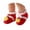 Red3, variant on Infant Christmas Gingerbread Sock Booties, Thick Warm Fleece Baby Slipper Socks, Non Slip Soft Sole Pre-Walker Shoes for Newborn