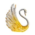 thumbnail image 2 of Centro de mesa de topper de la estatua de la estatua del cisne, figura de pájaro resina escultura de ganso para fiesta de bodas inaugurando Navidad Oro 15x185x235cm, 2 of 8