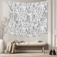 thumbnail image 5 of Gray Flowers Tapestry for Bedroom Wall Hanging Tapestry, Farmhouse Pastoral Vintage Plants Branches Ceiling Backdrop Tapestries Poster Blanket Wall Decor for Teens Room Living Room Dorm 39" x 59", 5 of 8