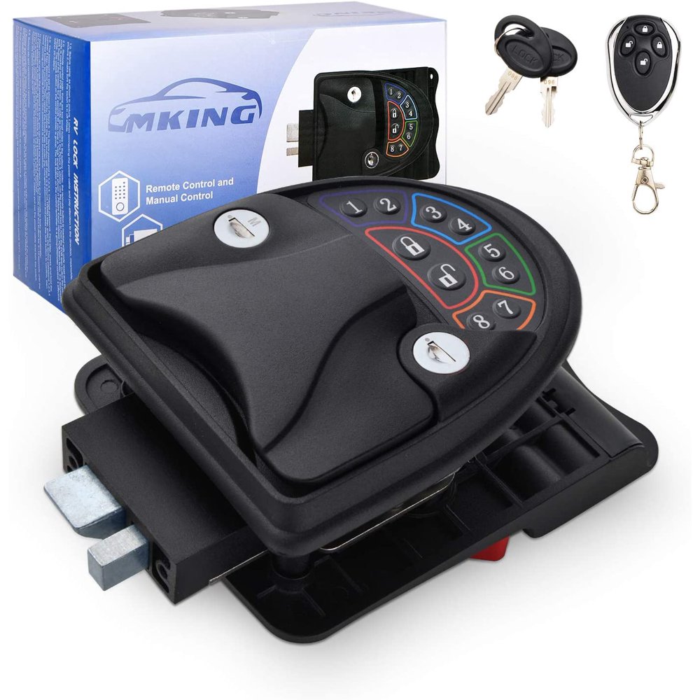 MKING RV Lock Keyless Entry Door from, Entry Handle with Integrated