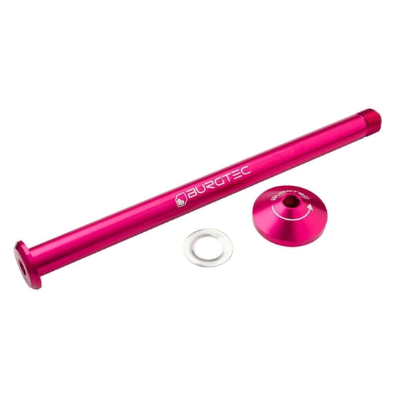 Burgtec Yeti Boost Rear Axle, 12x170mm - Toxic Barbie Pink NLS