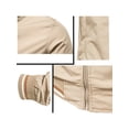 thumbnail image 4 of SUNSIOM Veste Bomber Légère pour Hommes Automne Imprimé Rayé Manches Longues Col Montant Zip Ajustée, 4 of 5
