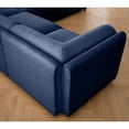 thumbnail image 4 of Blue Chenille Sectional Sofa with Cylindrical Support - Ergonomic and Relaxing Living Space, 4 of 6