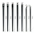 thumbnail image 2 of Black Ultra-fine Flat Head Fine Oblique Head Eyeliner Brush Beauty Makeup Tool Blade Eyeliner Brush Set -white, 2 of 4
