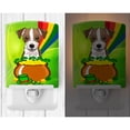 thumbnail image 2 of Caroline's Treasures BB1946CNL Jack Russell Terrier St. Patrick's Day Ceramic Night Light, 6x4x3", multicolor, 2 of 2