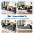 thumbnail image 2 of Modern Modular Sectional Cloud Sofa, Boneless Design with Non-Slip Base & l-Shape Chaise. a Deep Seat Sleeper Sofa for Customizable Spaces, Featuring No Assembly & Plush Comfort, 2 of 6