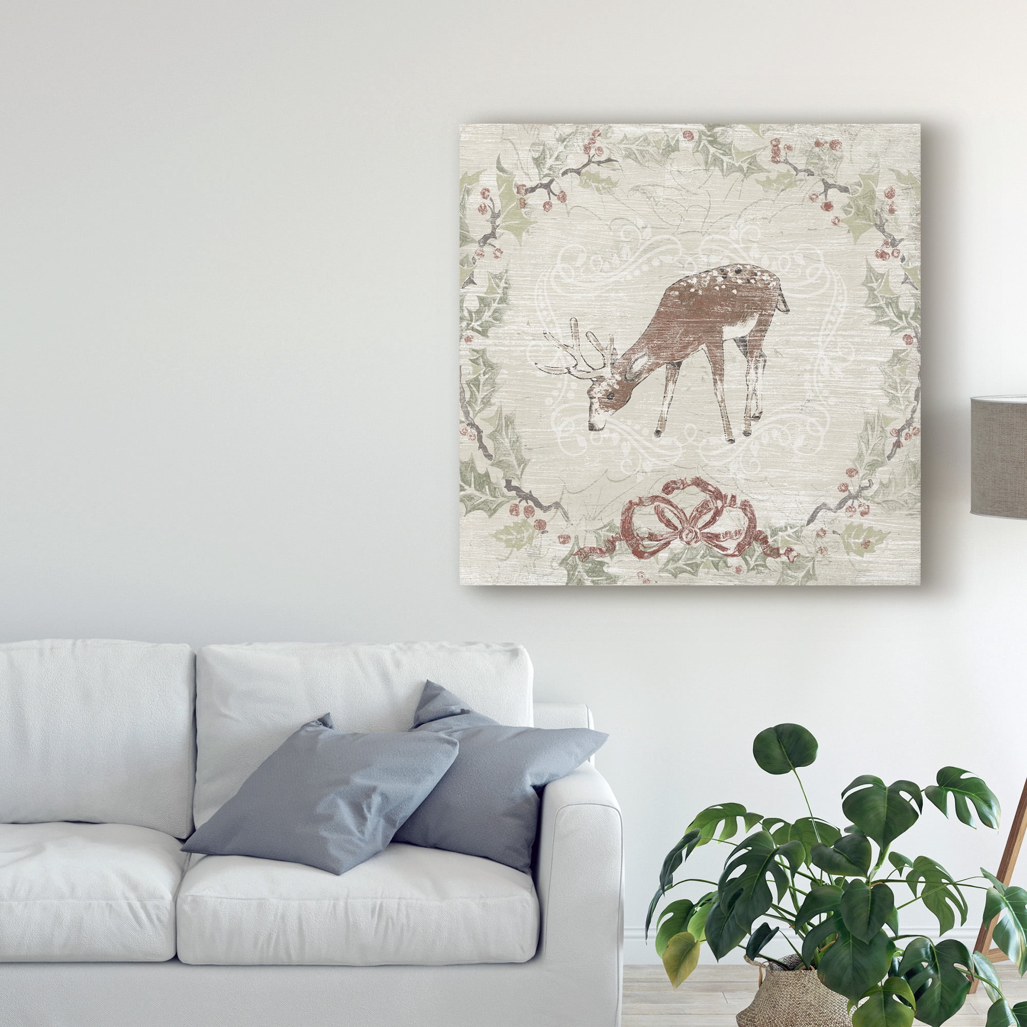 Trademark Fine Art 'Cabin Christmas VI' Canvas Art by June Erica Vess
