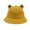 Yellow, variant on Dalrosia Cute Frog Bucket Sun Hat Funny Summer Packable Fisherman Cotton Hat Unisex for Adult Women Men Teen Kids