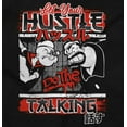 thumbnail image 2 of Popeye Let Your Hustle Do The Talking Men's Long Sleeve Tee T Shirt Brisco Brands S, 2 of 6