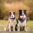thumbnail image 5 of 4th of July Dog Bandanas 2 Pack, Memorial Day American Flag Scarf, Premium Polyester Fabric Soft and Comfortable,Patriotic Bandanas for Small, Large and Extra Large Dogs and Cats L, 5 of 6