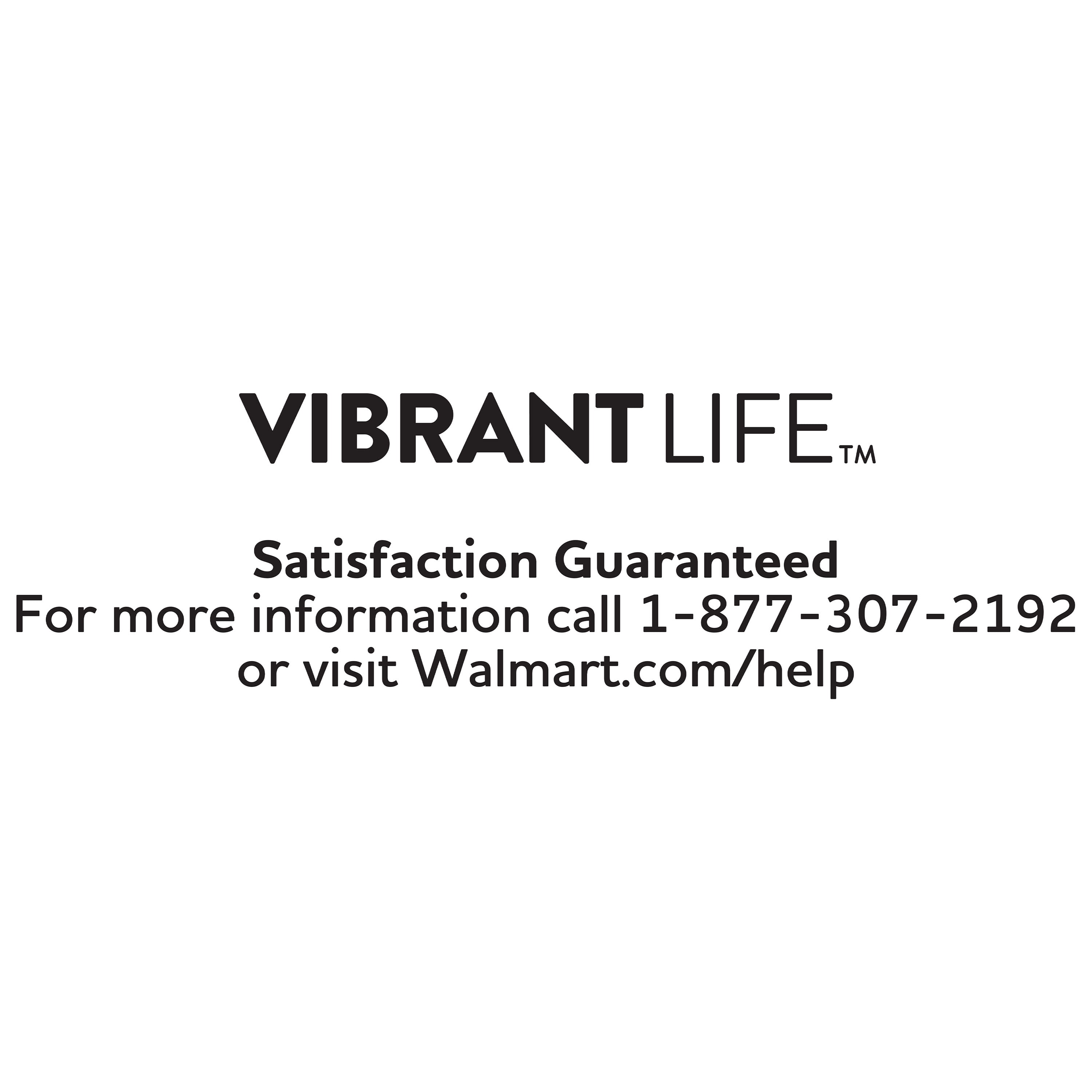 Vibrant Life Medium Tweed and Sherpa Orthopedic Dog Bed, Blue, 35" x 26"