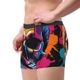 thumbnail image 5 of Salouo Colorful Skull Print Men's Boxer Briefs,Breathable Underwear Elastic Waistband Briefs for Men -X-Large, 5 of 8