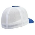 thumbnail image 4 of Bright Las Vegas Skyline Embroidered Flexfit Mesh Cotton Twill Trucker 2 Tone Cap - Royal White OSFM, 4 of 5