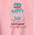 thumbnail image 2 of Cat in the Hat - Happy Fathers Day Thing 1 Thing 2 - Toddler And Youth Crewneck Fleece Sweatshirt, 2 of 4