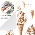 thumbnail image 2 of Yayeee Dish Drying Mat for Kitchen Counter 18"x24" Microfiber Absorbent Pad, Brown Ice Cream Pattern, 2 of 7