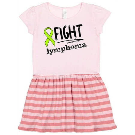 

Inktastic Fight Lymphoma Lime Ribbon Gift Toddler Girl Dress
