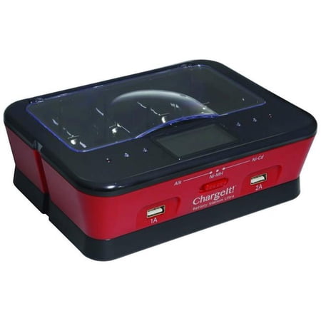 UPC: 0720524919618 | Aura Unlimited 91961-PG ChargeIt! Recharge Alkaline Batteries! – Red