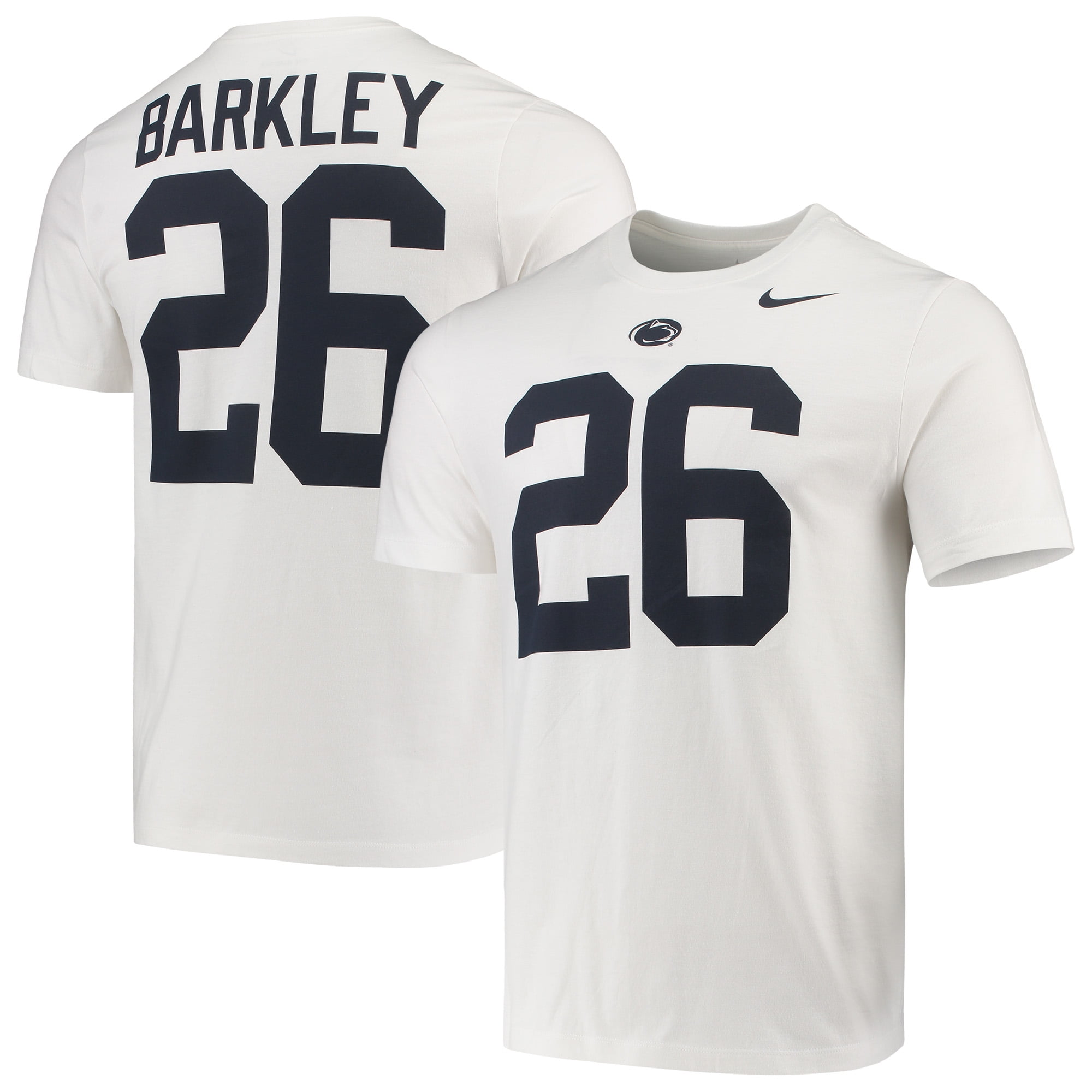 Saquon Barkley Penn State Nittany Lions Nike College Name & Number T-Shirt - White - Walmart.com
