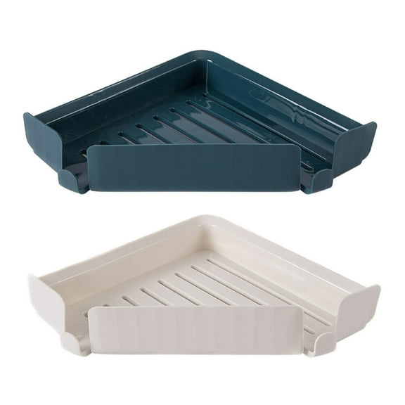 Bathroom Shower Storage Shelf Holder Organizer Kitchen Shampoo Corner Shelves Rack Keeper Holding Racks Adhesive Wall