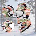 thumbnail image 4 of Unique Bargains 1 Pc Ice Silk Camouflage Balaclava Face Mask Orange Yellow, 4 of 5