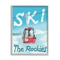 thumbnail image 5 of Stupell Industries Ski Trolly The Rocky Mountains Winter Blue Sports Painting Black Framed Art Print Wall Art, 11 x 14, 5 of 5