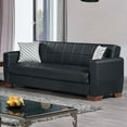 thumbnail image 2 of Ottomanson Haven Sofa Bed with Storage 71", Black Leatherette, 2 of 6