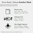 thumbnail image 3 of Open Box Intex Dura Beam Comfort Plus Airbed Mattress Built In Pump, Twin Size, 3 of 12