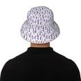 thumbnail image 5 of Salouo Lavender Flowers Print Unisex Bucket Hat, Outdoor Summer Beach Fishing Sun Hat Fun Outdoor Vacation Hat for Men Women Teens,Reversible Double-Side-Wear, 5 of 6
