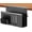 Black 2 Tier, variant on 2 Tier Desk Side Storage Organizer, Under Desk Laptop Holder with Magnetic Pen Holder, No Drill Hanging Desk Caddy for Office and Home, Clamp On Desk Shelf for Tablet, Files,Accessories (White)