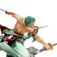 thumbnail image 2 of Hot One Piece 10cm Anime Figure GK Roronoa Zoro Three-blade Sa-maximum Manga Anime Statue Action Figure Collection Model Kid Toy, 2 of 7