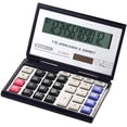 thumbnail image 3 of 12 Digits Large Display Basic Calculator Mini Handheld Folding Calculator Solar AAA Battery Dual Power, 3 of 8
