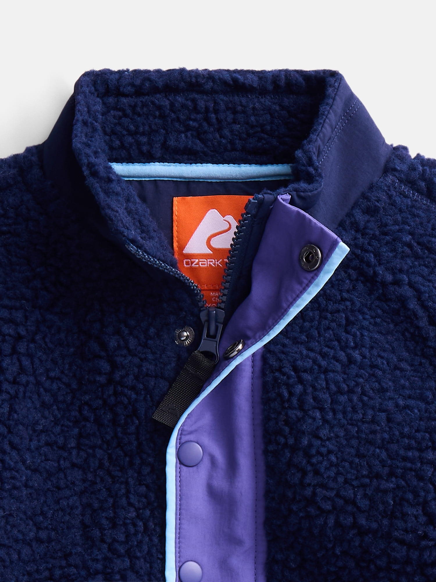 Ozark Trail Boy's High Pile Fleece Jacket, Sizes 4-18 & Husky