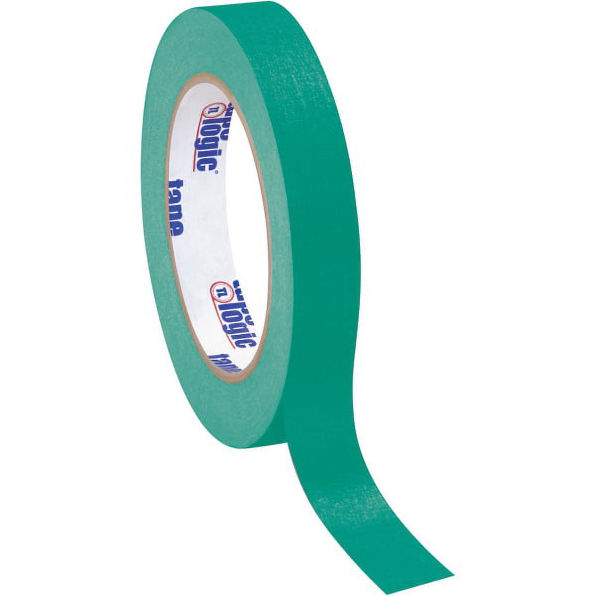 Tape Logic 3/4" x 60 Yards Masking Tape Dark Green 12 Rolls (T93400312PKE)