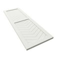 thumbnail image 6 of Ekena Millwork 18"W x 55"H True Fit PVC Two Panel Chevron Modern Style Fixed Mount Shutters, Unfinished (Per Pair - Hardware Not Included), 6 of 9