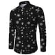 thumbnail image 5 of Camisa de manga larga con estampado navideño para hombre, top versátil informal a la moda para hombre Pompotops  oipoqjl27141, 5 of 6