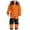 Orange, variant on Boys Snowsuit Ski Suit Thermal Winter Warm Windproof Overall Softshell Jumpsuit Removable Hood Outdoor Snow Clothing for Kids