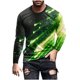 thumbnail image 1 of Blusas y camisas de manga larga y cuello redondo para hombre, camisetas casuales con estampado de moda y cuello redondo, blusas de licra de manga corta para hombre., 1 of 4