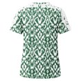 thumbnail image 4 of Giftesty Blouses for Women Dressy Casual Women's Printed Short Sleeved Round Neck Casual Pullover with Lace Top, 4 of 5