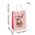 thumbnail image 2 of Valentine's Decoration | Valentine's Day Gifts | Fdelink Cute Printed Kraft Paper Bags, Simple Cartoon Gift Tote Bags, Holiday Valentine's Day Gift Bags, 2 of 3