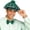 Green, variant on St. Patrick's Day Plaid Fabric Beret Hat and Bow Tie Set, Green Irish Cap Party Accessory for Women Men, One Size