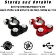 thumbnail image 4 of XD4-1 Pair Battery Terminals Connector, Aluminium Alloy Connector Top Terminal with 2 PCS Anti-Corrosion Washers, Adjustable Positive and Negative Battery Cable End for Car, Boat,*04, 4 of 6