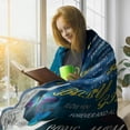 thumbnail image 3 of Daughter Gift from Mom,Bonus Daughter Gifts from Mother,Blankets Letter Printed Throw Fleece Blankets Birthday Gifts Thanksgiving Day Christmas Holiday Blanket for Bed Couch Living Room, 3 of 6