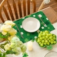 thumbnail image 3 of Sm:)e Green Shamrock St. Patrick's Day Placemats Set of 4, 12x18 inch, 3 of 7